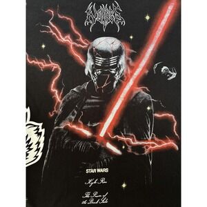 Darc Sport X Star Wars Shirt Men Medium Black Kylo Ren Wolves Graphic Tee Lucas